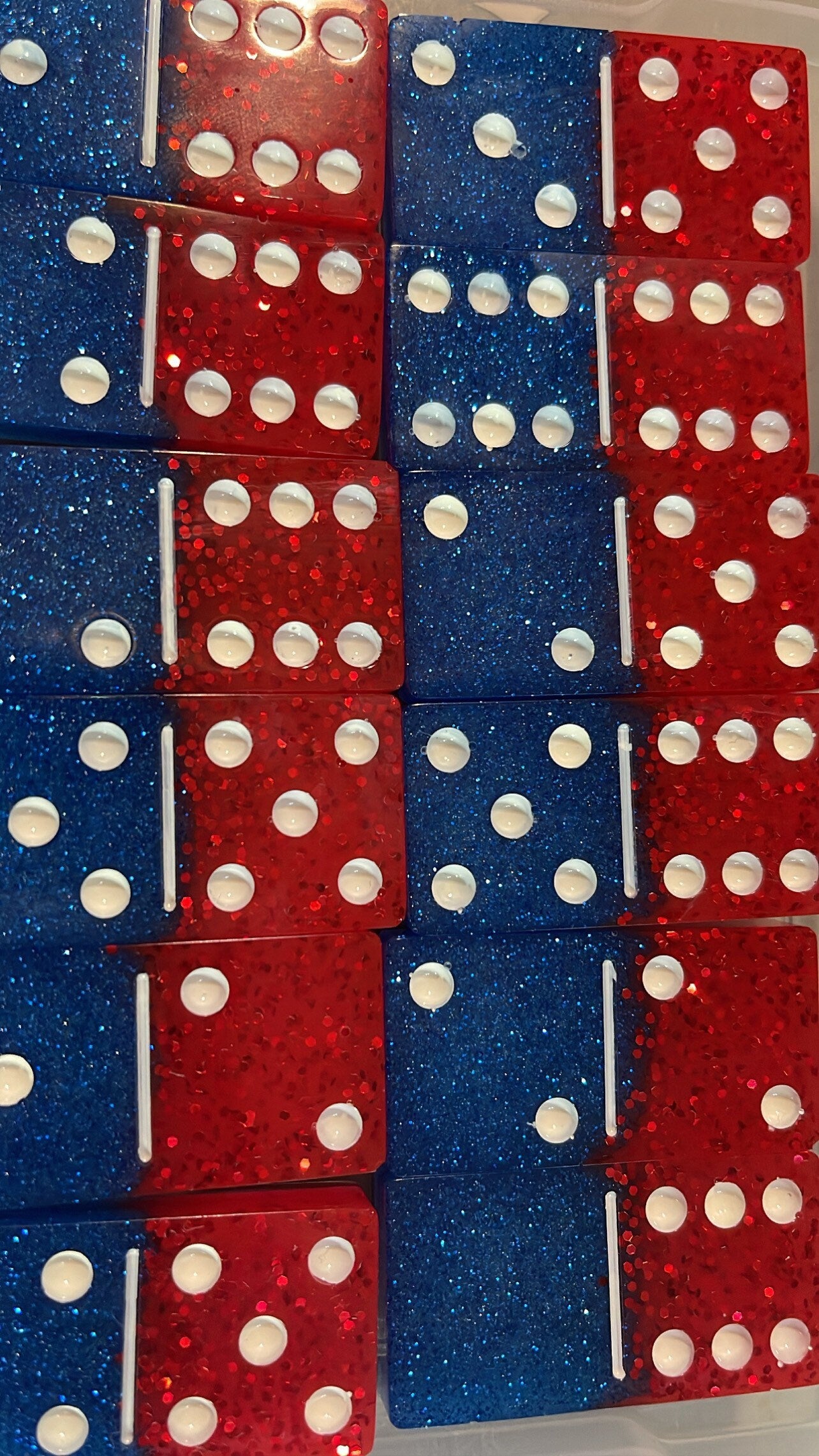 Dominoes with flag/flags