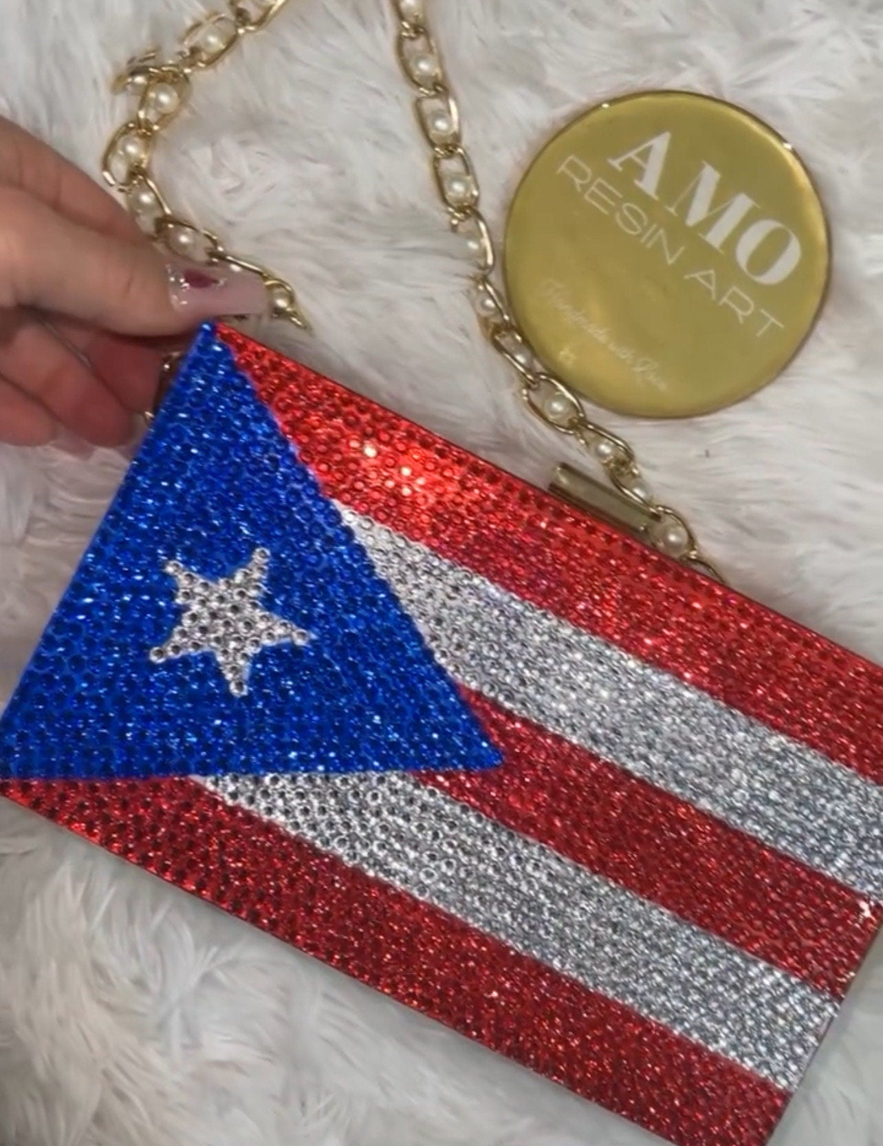 Resin handbag