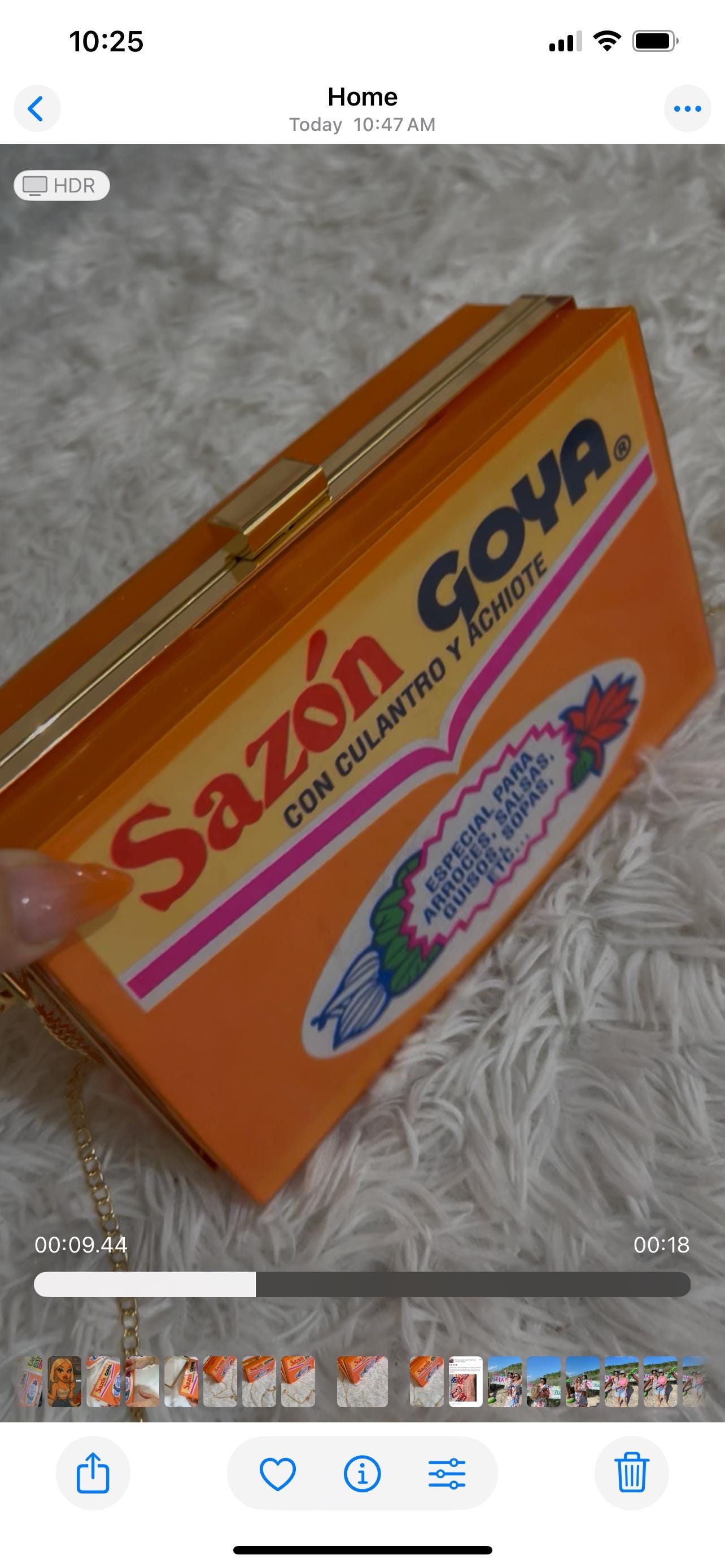 Resin handbag