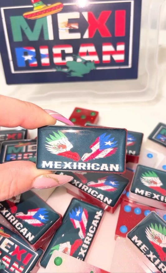 Resin dominoes-mexirican set